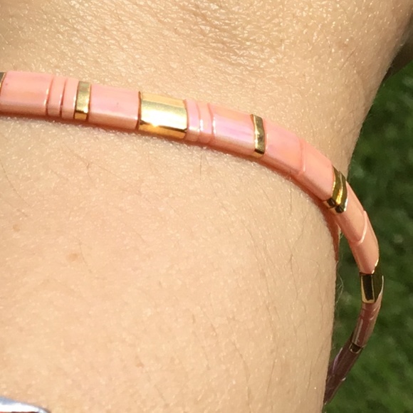 🆕 Miyuki tila bead bracelet-Coral - Picture 2 of 3